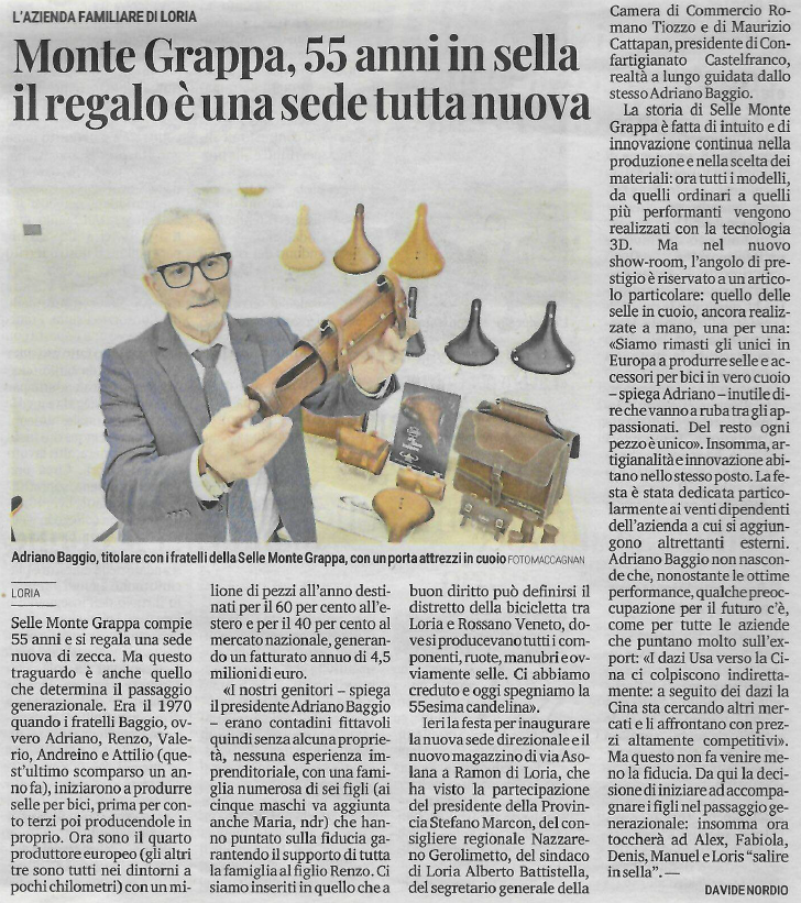 Official opening of the new Selle Monte Grappa headquarters